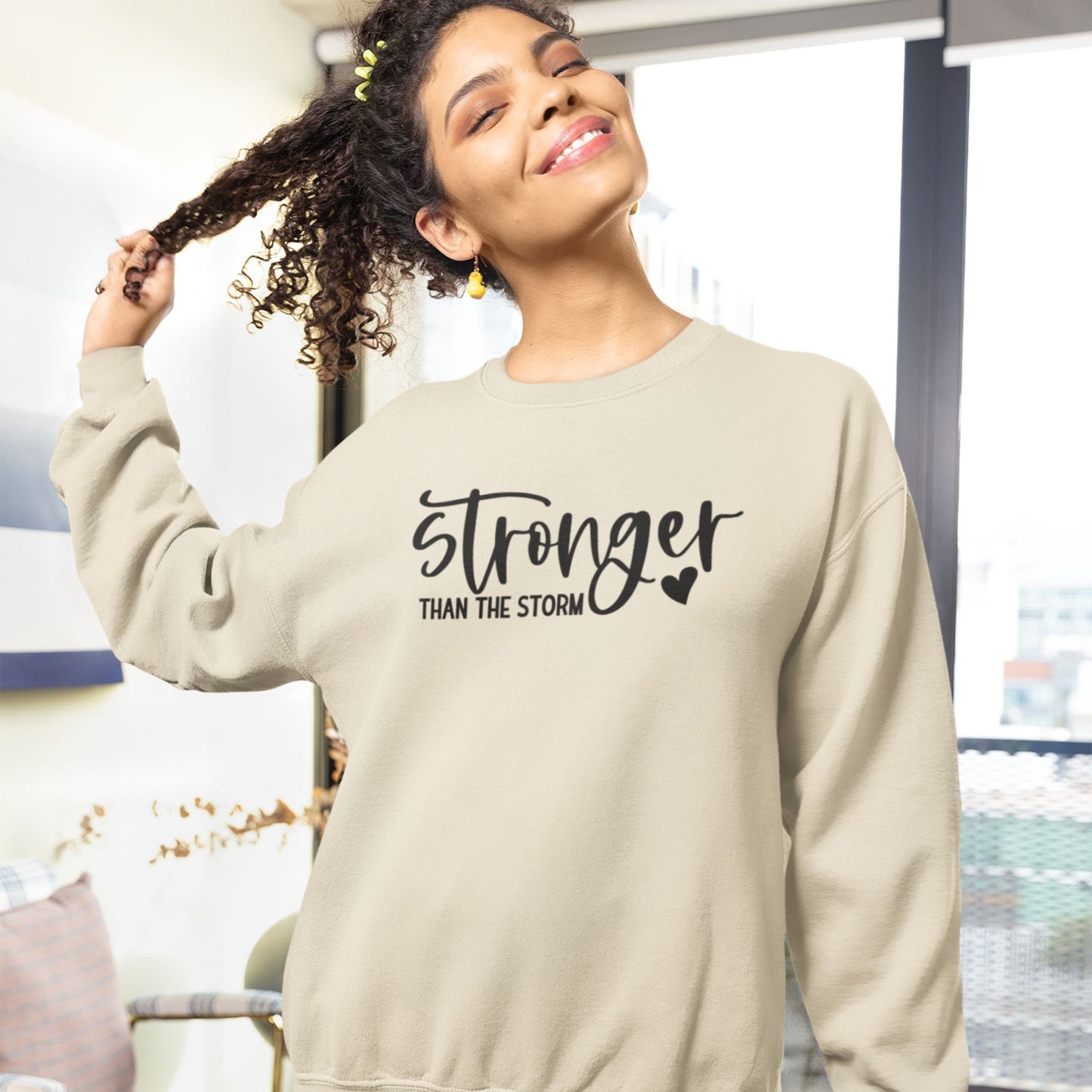 Stronger Than the Storm Crewneck Sweatshirt