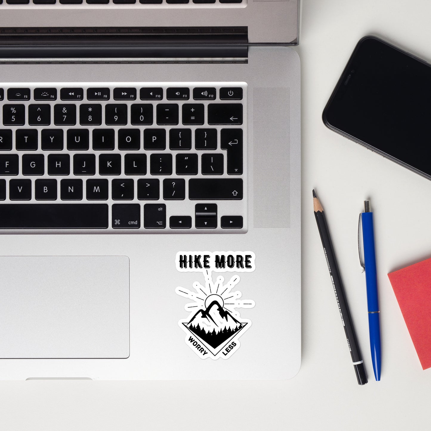 Hike More Worry Less Sticker