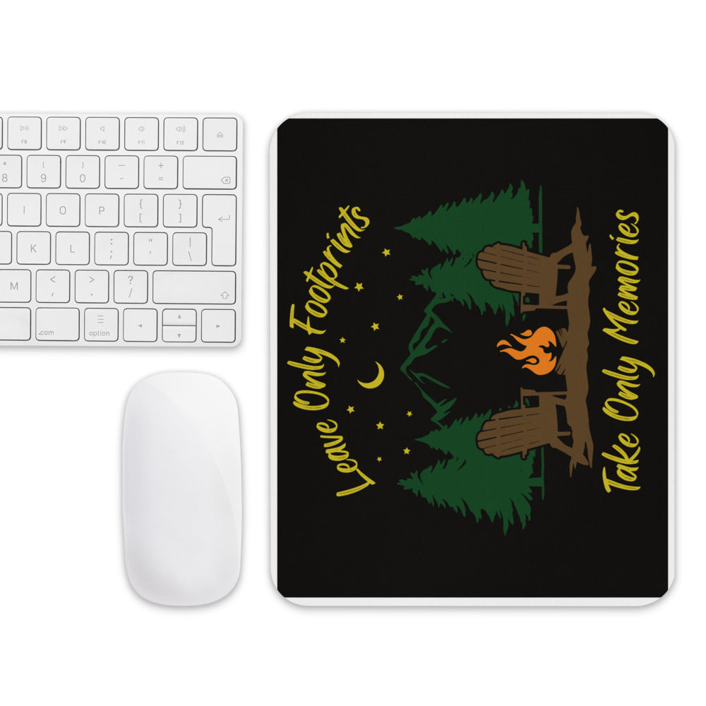 Leave Only Footprints Mouse Pad