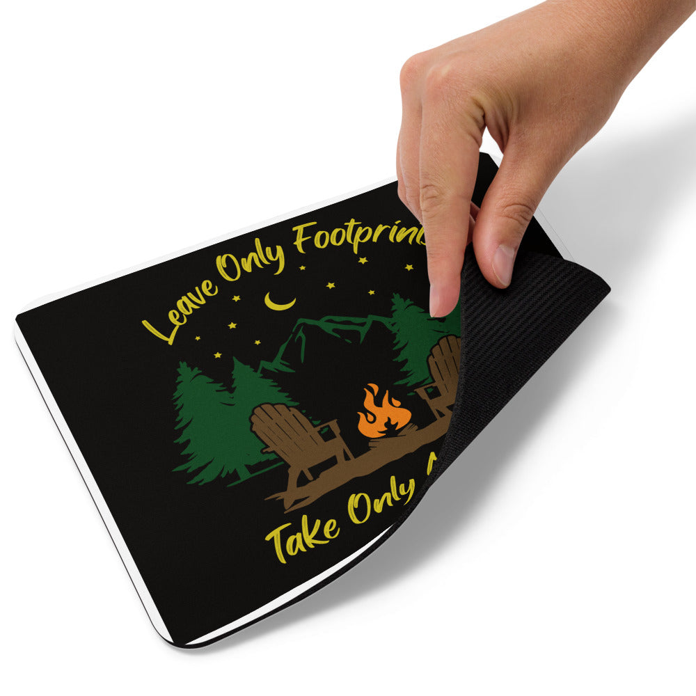Leave Only Footprints Mouse Pad