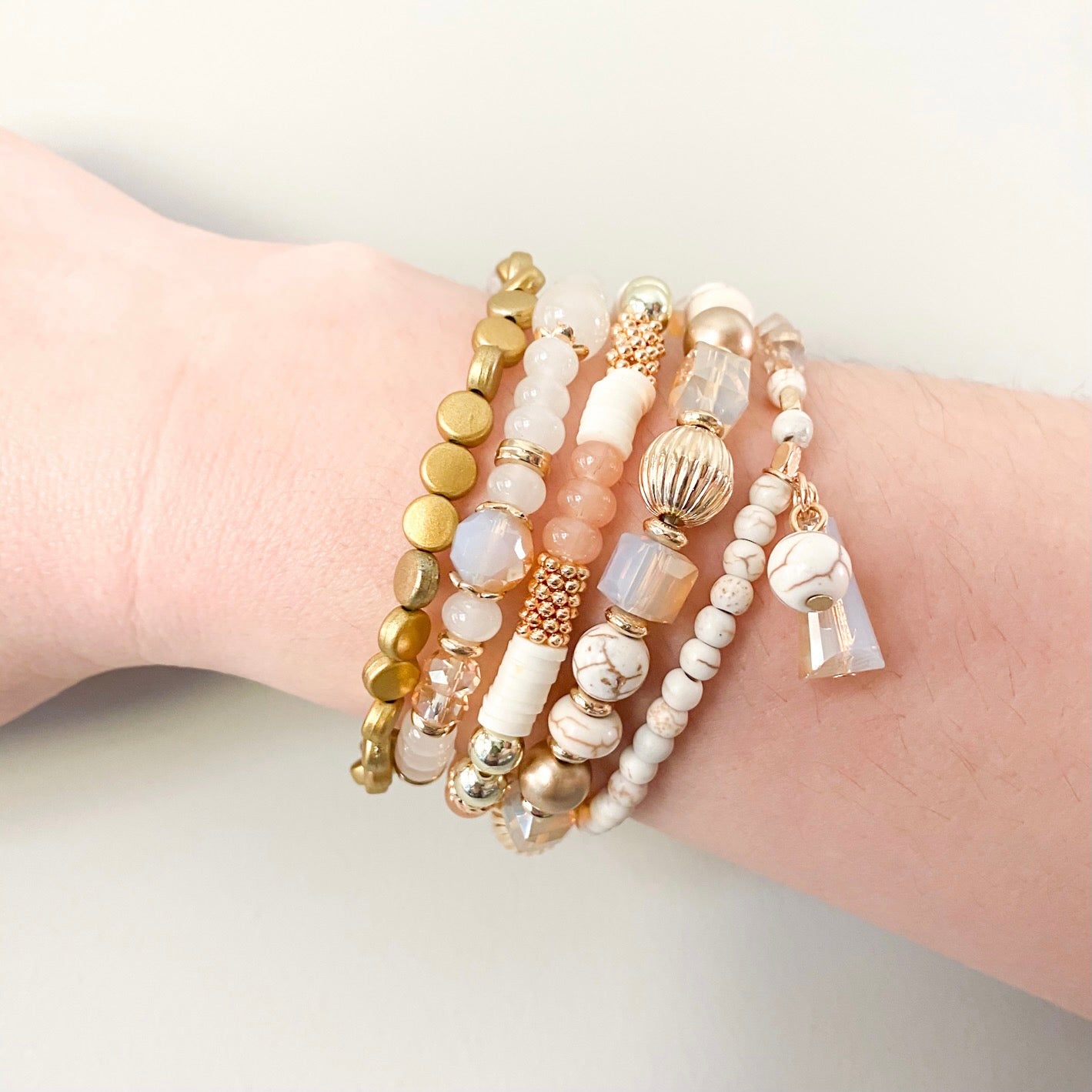 Multi-layer Beaded Statement Bracelet
