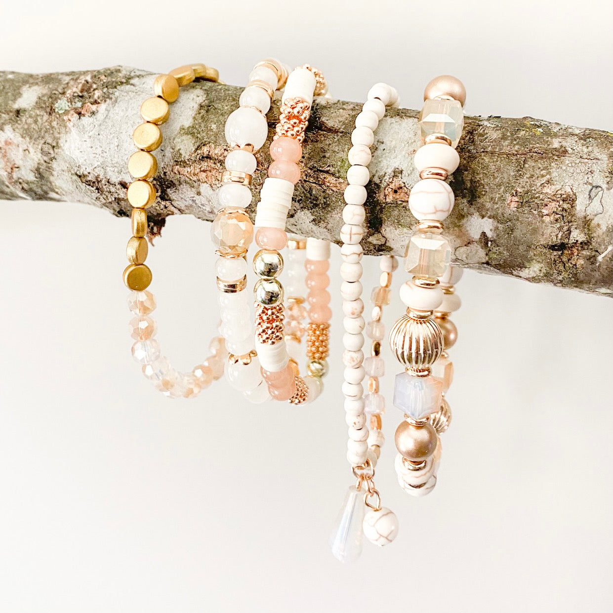 Multi-layer Beaded Statement Bracelet