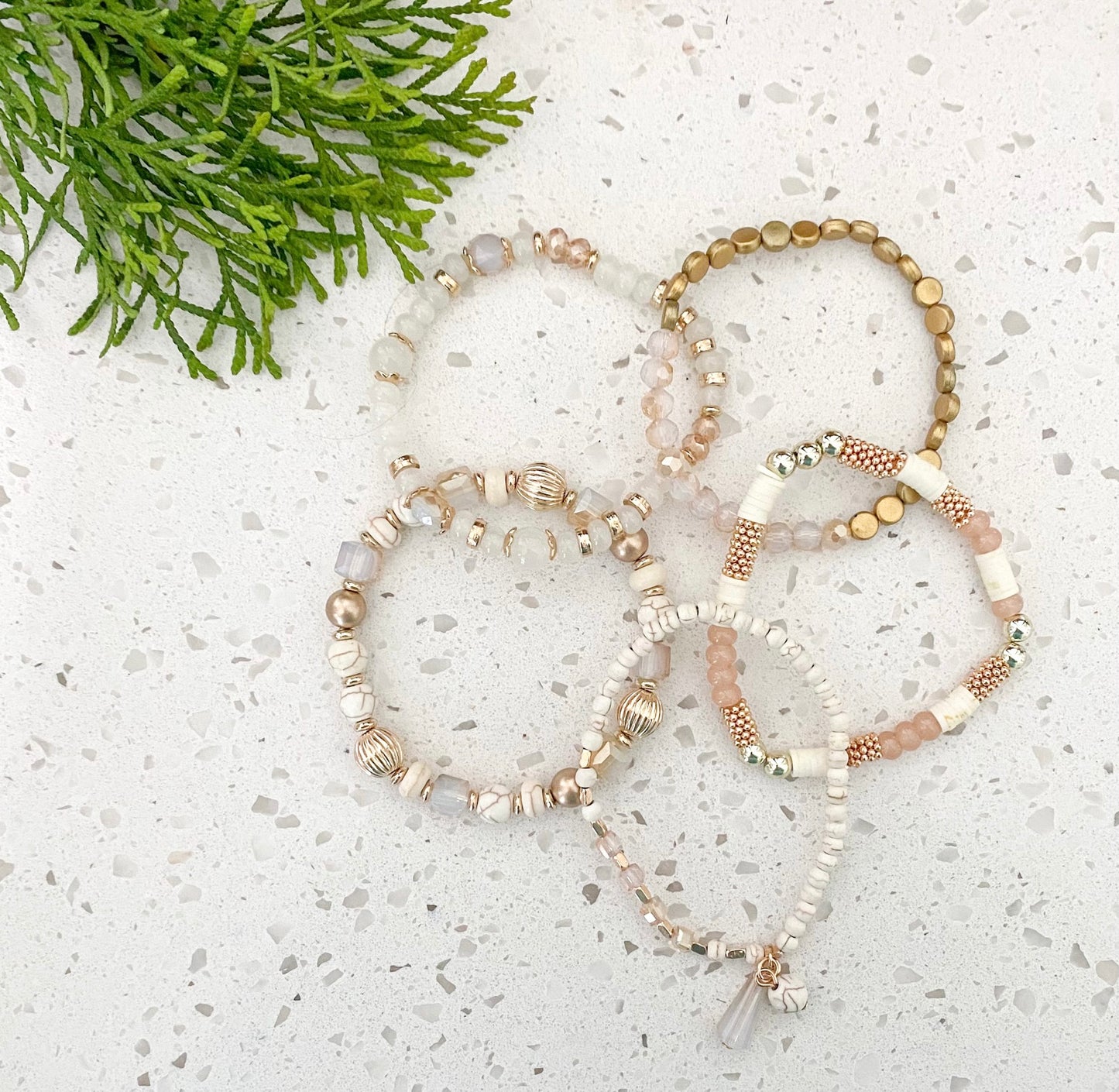 Multi-layer Beaded Statement Bracelet