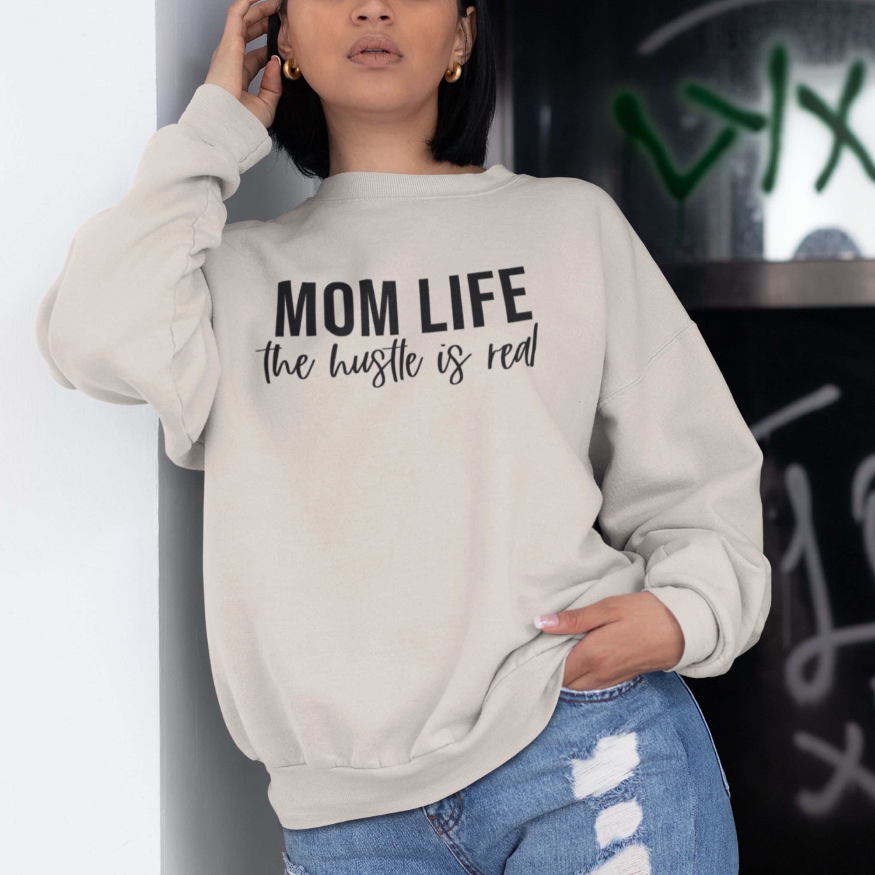 Mom Life Crewneck Sweatshirt