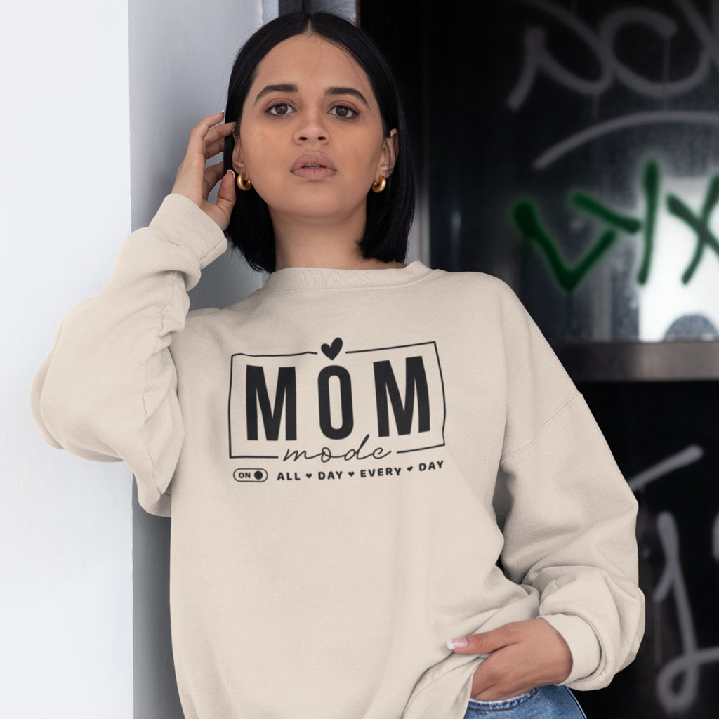 Mom Mode Crewneck Sweatshirt