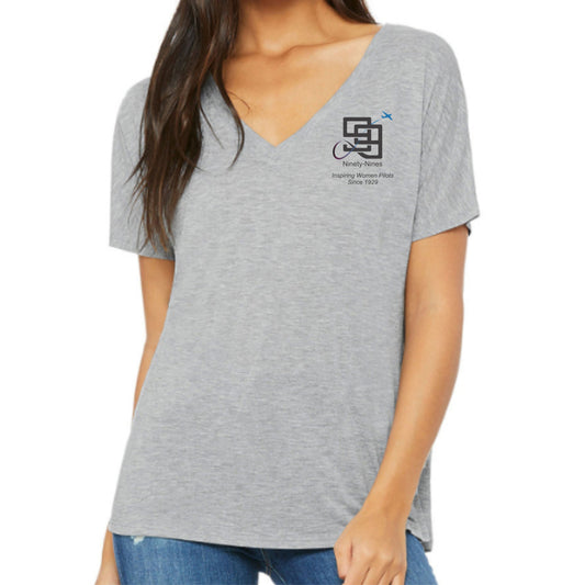 Ninety-Nines Women Pilots V-Neck Relaxed Tee