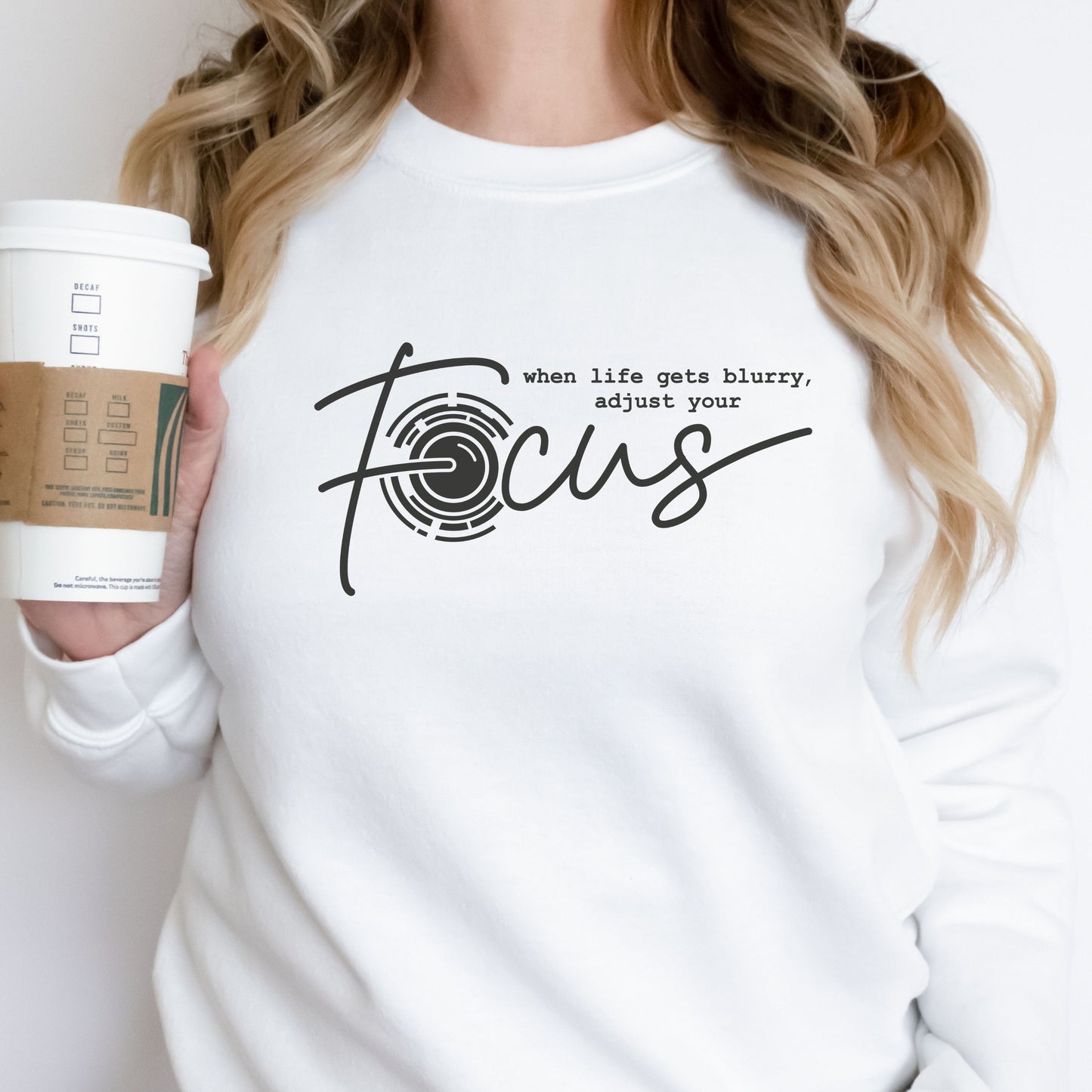 Focus Graphic Crewneck Sweatshirt