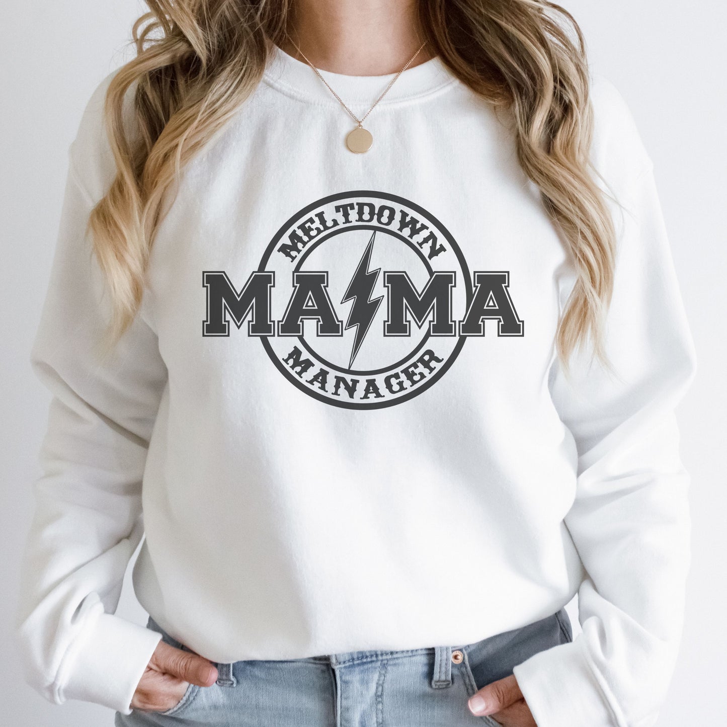 Meltdown Mama Manager Crewneck Sweatshirt