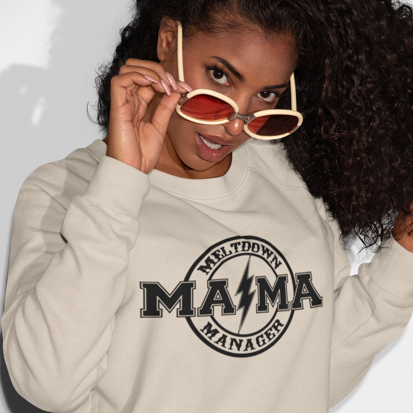 Meltdown Mama Manager Crewneck Sweatshirt