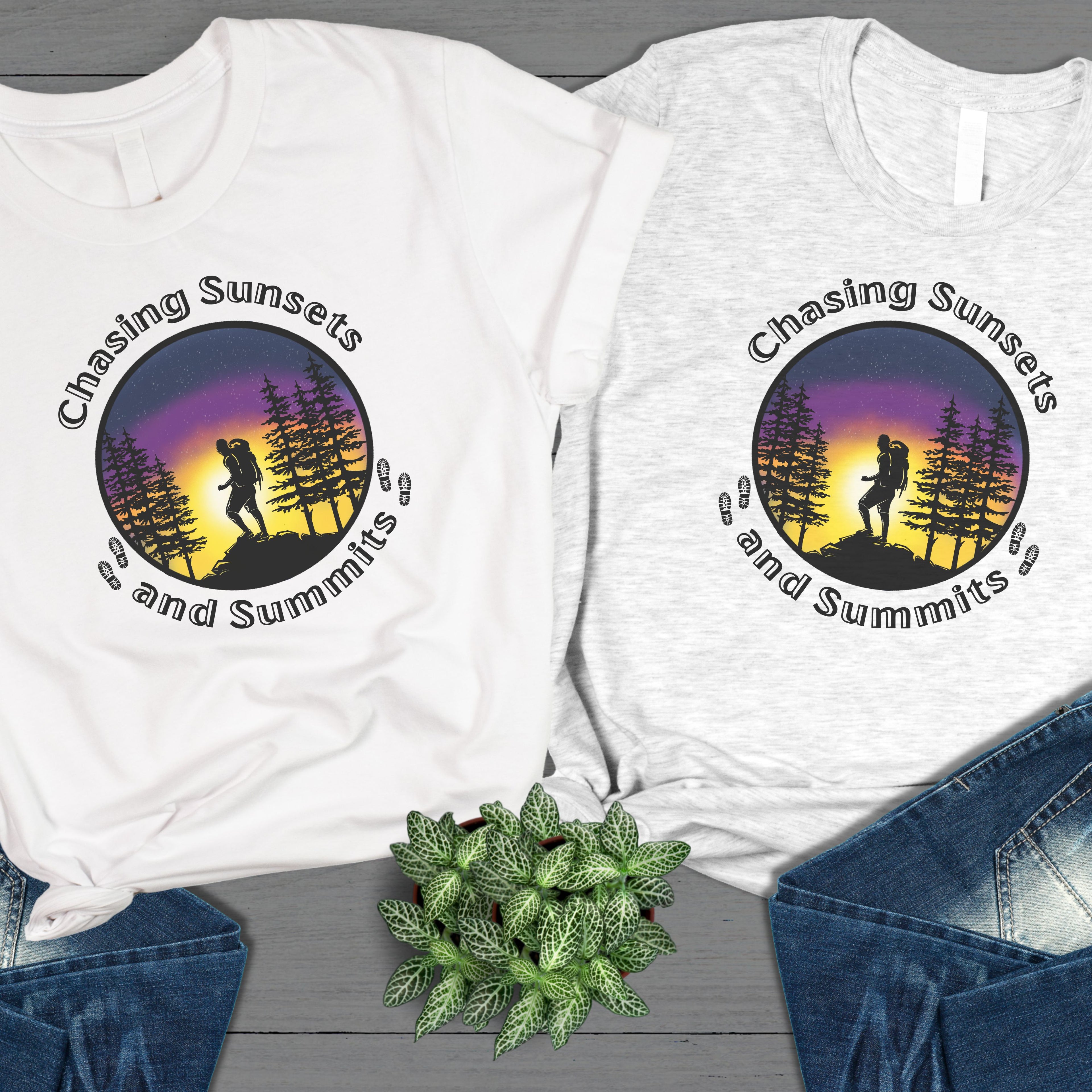 Chasing Sunsets and Summits Shirt Wilderness Tee Adventure Awaits Wanderer Camping Shirt Travel Gift Nature Lover Gift Explore Mountains Tee
