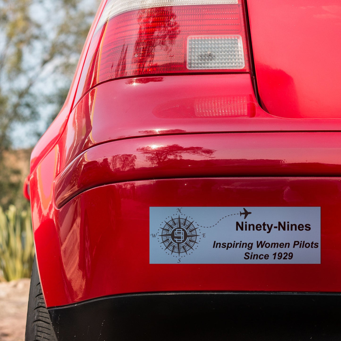 1929 Compass Rose Bumper Sticker