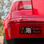 Women Pilots Bumper Sticker, 99's Women Pilots, Aviation Gift, Waterproof Pilot Sticker, Pilot Gift