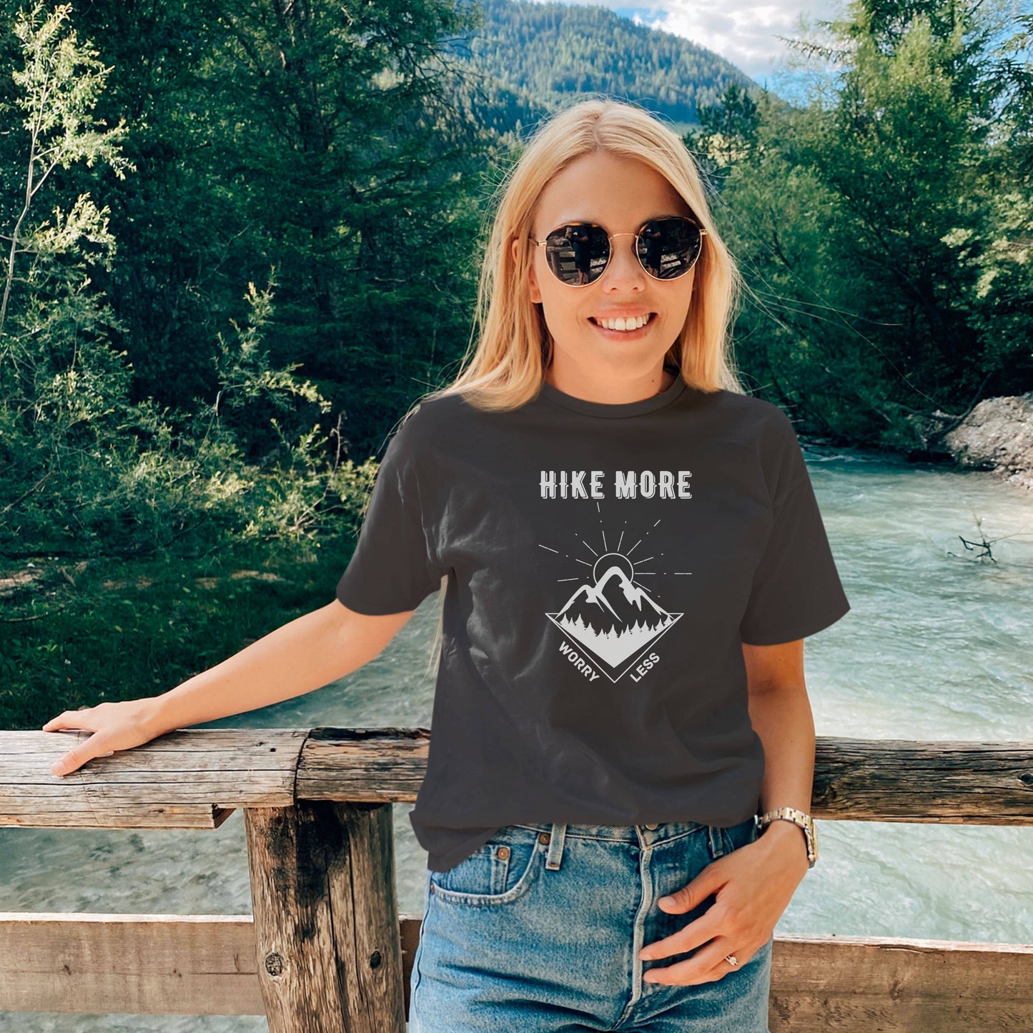 Hike More Worry Less Tee