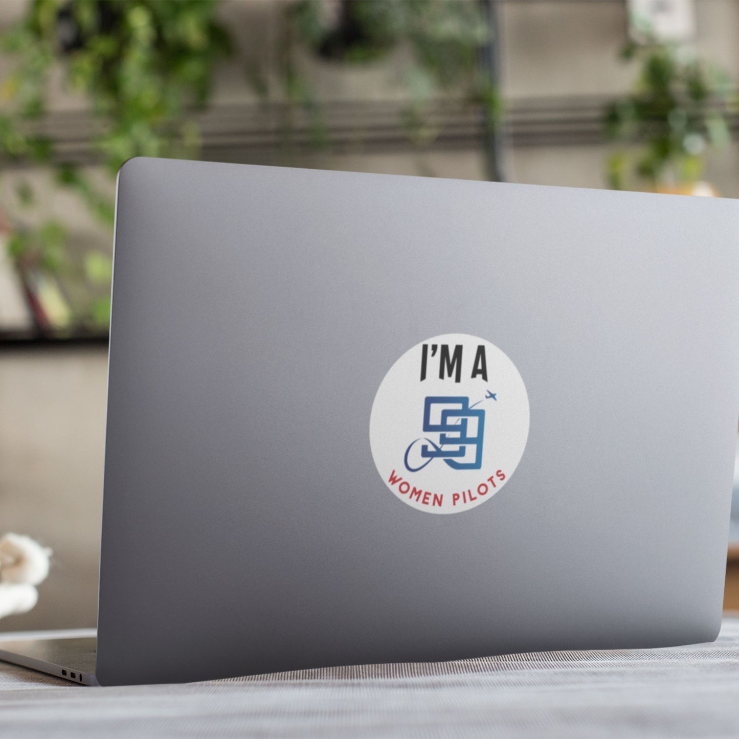99 Women Pilots Round Sticker