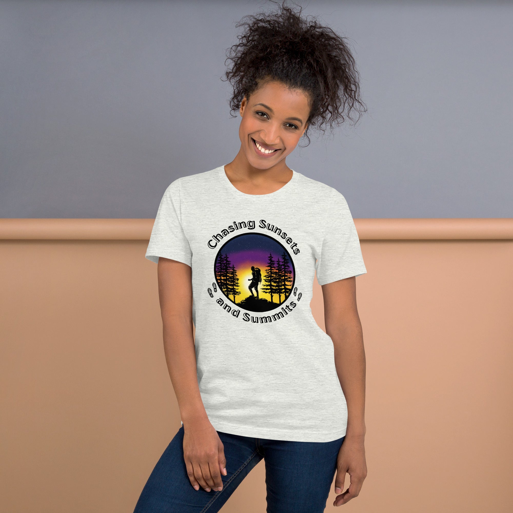 Chasing Sunsets and Summits Shirt Wilderness Tee Adventure Awaits Wanderer Camping Shirt Travel Gift Nature Lover Gift Explore Mountains Tee
