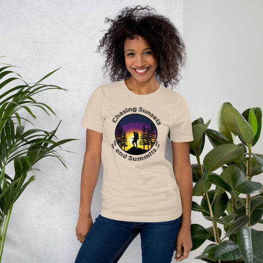 Chasing Sunsets and Summits Shirt Wilderness Tee Adventure Awaits Wanderer Camping Shirt Travel Gift Nature Lover Gift Explore Mountains Tee