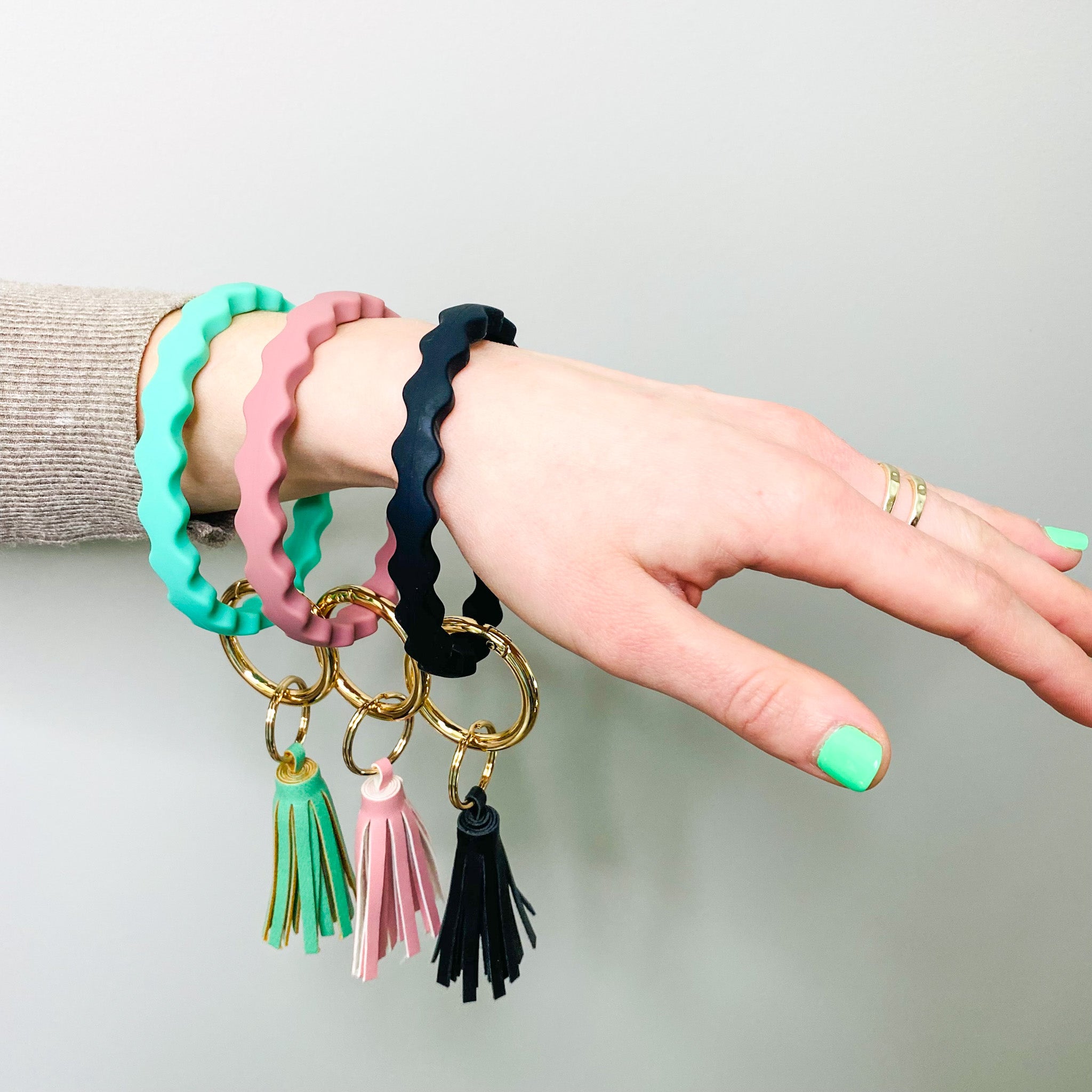 Silicon Key Ring Bracelet