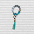 Silicon Beaded Key Ring Bracelet