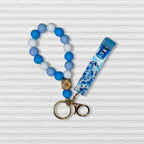 Silicon Beaded  Card Picker Key Ring Bracelet
