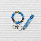 Silicon Beaded  Card Picker Key Ring Bracelet