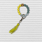 Silicon Beaded Key Ring Bracelet