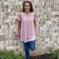 Knit Open Shoulder Top