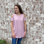 Knit Open Shoulder Top