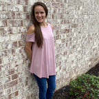 Knit Open Shoulder Top